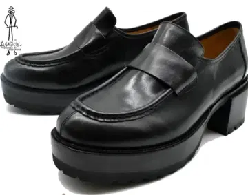 23cm 블랙 통굽 로퍼 키다리 아저씨