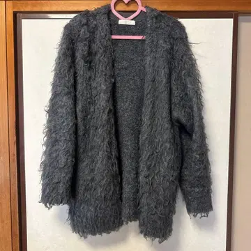 PUBLIC TOKYO 그레이 니트 가디건