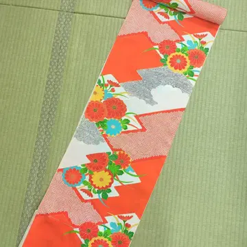 새상품 유젠 순수 실크 옷감 2장 26