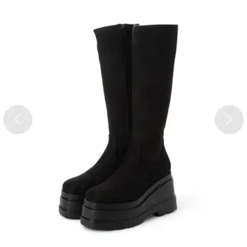 미사용 새상품 R&E 롱 부츠 통굽