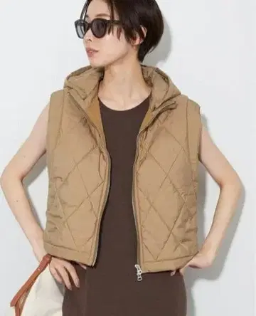 새상품급 plage 퀼팅 숏 베스트