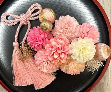 성인식 일본 의류 후리소데 시치고산 사전 촬영 머리 장식