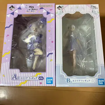 리제로 Re: 제로부터 시작하는 이세계 생활 에밀리아 B상 피규어 2점