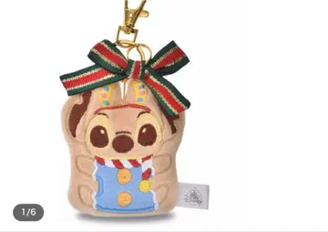 스티치 봉제 인형 키링 키체인 크리스마스 쿠키 디즈니