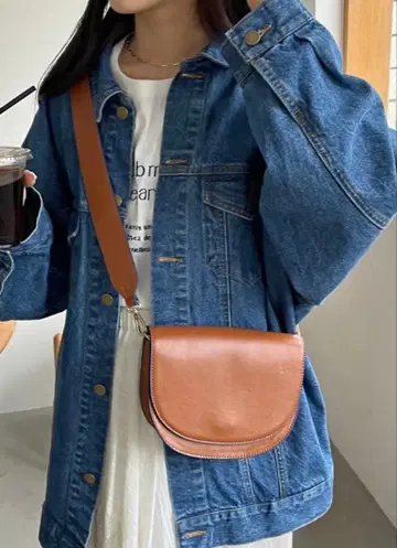 바이컬러 플랩 숄더백