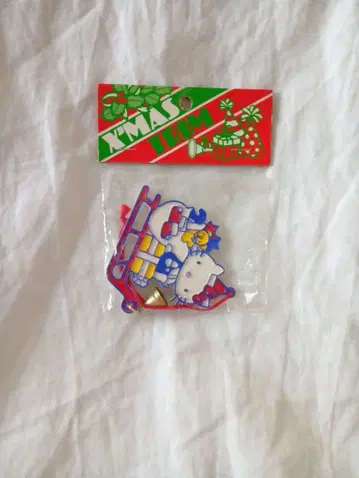 레어 헬로키티 크리스마스 오너먼트 1976년 레트로 미사용