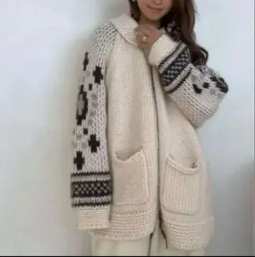 알리시아 스탠 카우친 니트 자켓