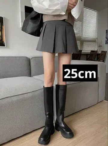 트랙 솔 가죽 롱 부츠 [zr993] GRL 그레일