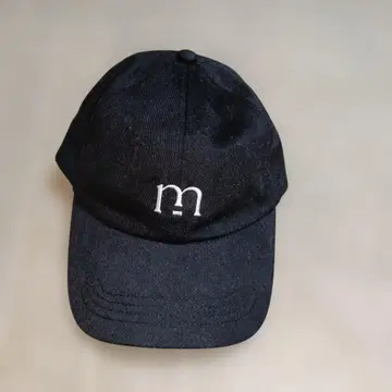 블랙 야구 모자 m 자수