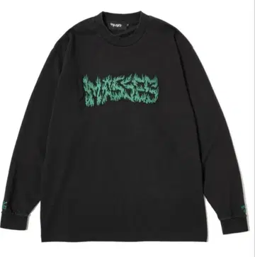 MASSES T-SHIRT L/S E-FL 블랙 MS-62