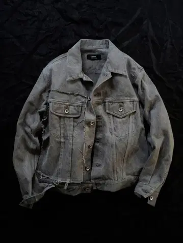 ensou. Ex 101 Patched Jean Jacket 감잎