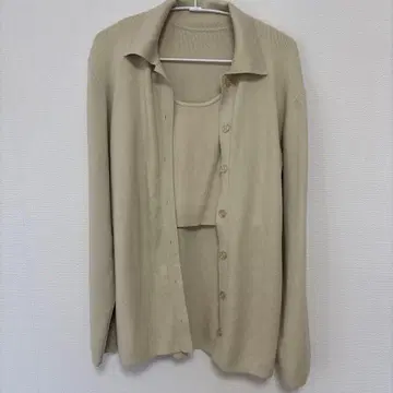 ELENDEEK 베이지 가디건 F 사이즈