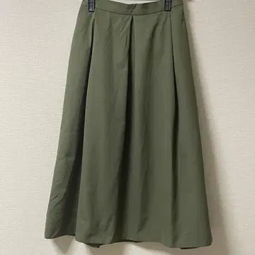 BEAUTY&YOUTH 롱 플레어 스커트 카키