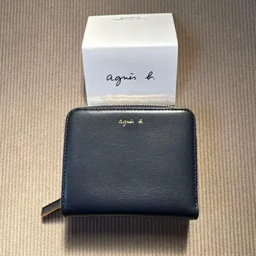 agnes b. 아네스베 지갑 2단 네이비 컬러 AW11C-06
