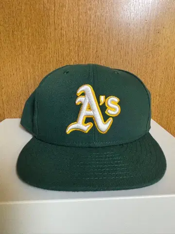 A's 야구 모자 그린