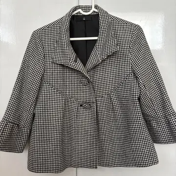 하운드투스 체크 테일러드 자켓 7부 기장