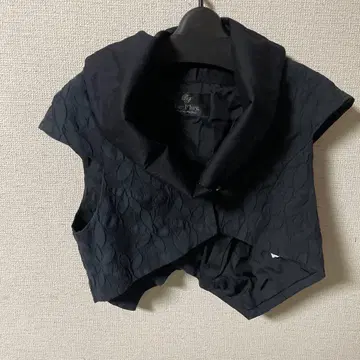 르 플루이 블랙 민소매 볼레로