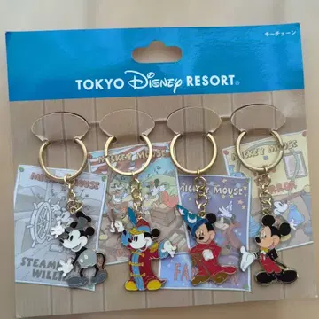 도쿄 디즈니 리조트 미키 도날드 키링 4개 세트