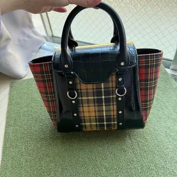 Ray beams 체크 무늬 핸드백