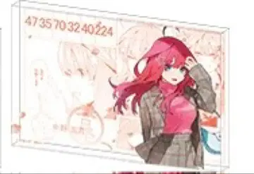 5등분의 신부 나카노 이츠키 GOTO AKIBA 아크릴 블록