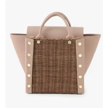 LAUGOA (라우고아) 에코 퍼 탈부착/라탄 백