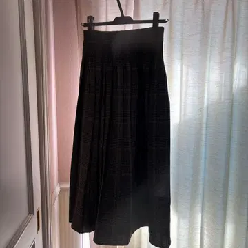 그레디 브릴리언트 체크 플리츠 스커트 사이즈 38