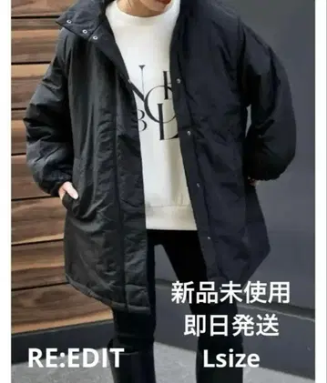 RE:EDIT 2WAY 미들 기장 다운라이크 패딩 자켓 몬스터 코트