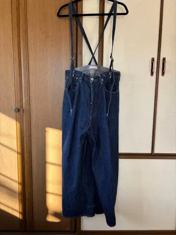 젬블 JOHN BULL 서스펜더 데님 팬츠