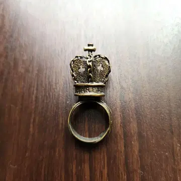 제인 마플 십자가 모티브 왕관 반지 9호