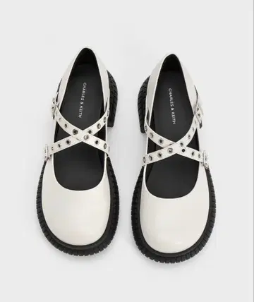 그로밋 스트랩 플랫폼 메리 제인 - 화이트