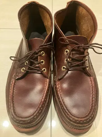 러셀 모카신 스포팅 클레이 차카 크롬 엑셀 버건디 상자 없음