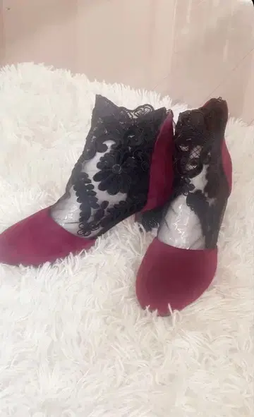 여성용 신발 힐 신발 빨간색 블랙 코스프레