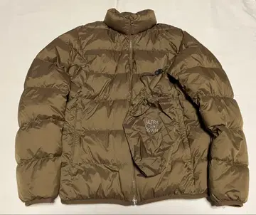 유니클로 울트라 라이트 다운 자켓 남성용 S 브라운 수납 봉투 포함