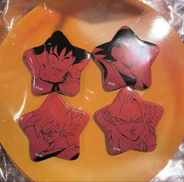 드래곤볼 DRAGON BALL 캔뱃지 4개 세트 손오공 미개봉