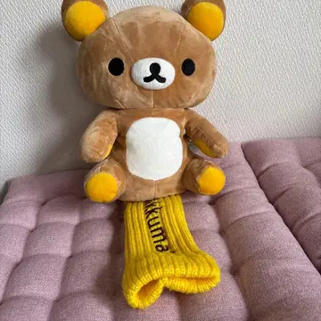 리락쿠마 봉제 인형 드라이버 골프헤드커버 옐로우 컬러