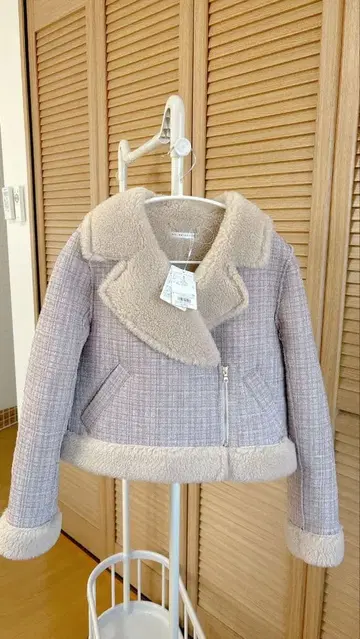 윌 셀렉션 보아 라메 트위드 자켓 M