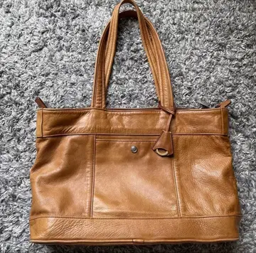 새상품급 아니아리 aniary 토트백 비즈니스 가죽 카멜