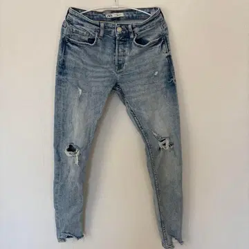 ZARA 스키니 데님 라이트 블루 EUR 38