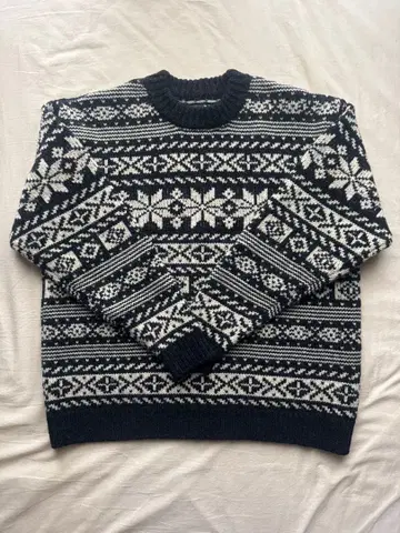 BATONER x Steven Alan 자카드 니트