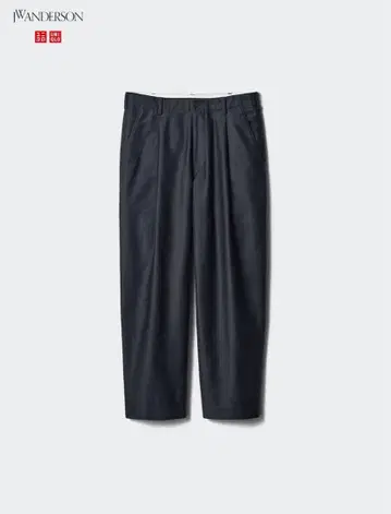 유니클로 JW ANDERSON 네이비 와이드 팬츠