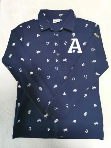 adidas 네이비 긴팔 피케 셔츠 OT/XG