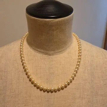 화이트 펄 목걸이