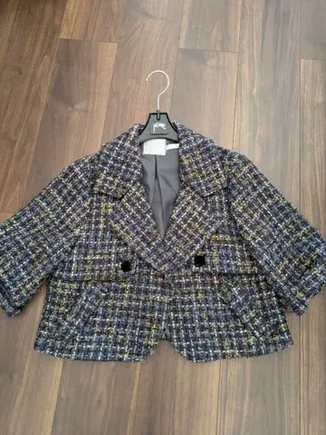 멀티 컬러 트위드 테일러드 자켓