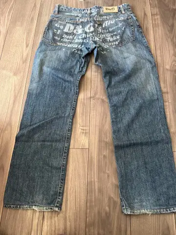 D&G 프린트 디자인 데님 팬츠