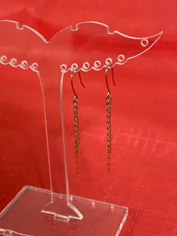 K10YG 비금속 링 귀걸이