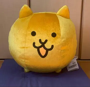 냥코 대전쟁 초 BIG 봉제 인형 금 고양이 택 포함