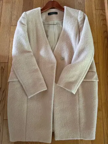 SACRA 사쿠라 [새상품급] 노카라 알파카 혼방 코트 38 일본제