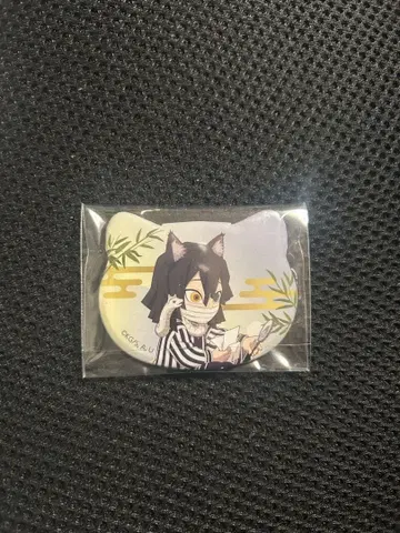 귀멸의 칼날 이구로 오바나이 특별 임무상 고양이형 캔뱃지 난자타운