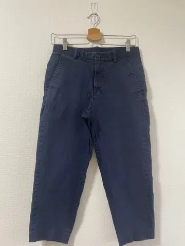 허리밴딩 사양 디자인 네이비 코튼 팬츠 L 2-4