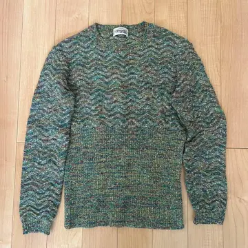 새상품급 MISSION SPORT 멀티 컬러 긴팔 니트 스웨터